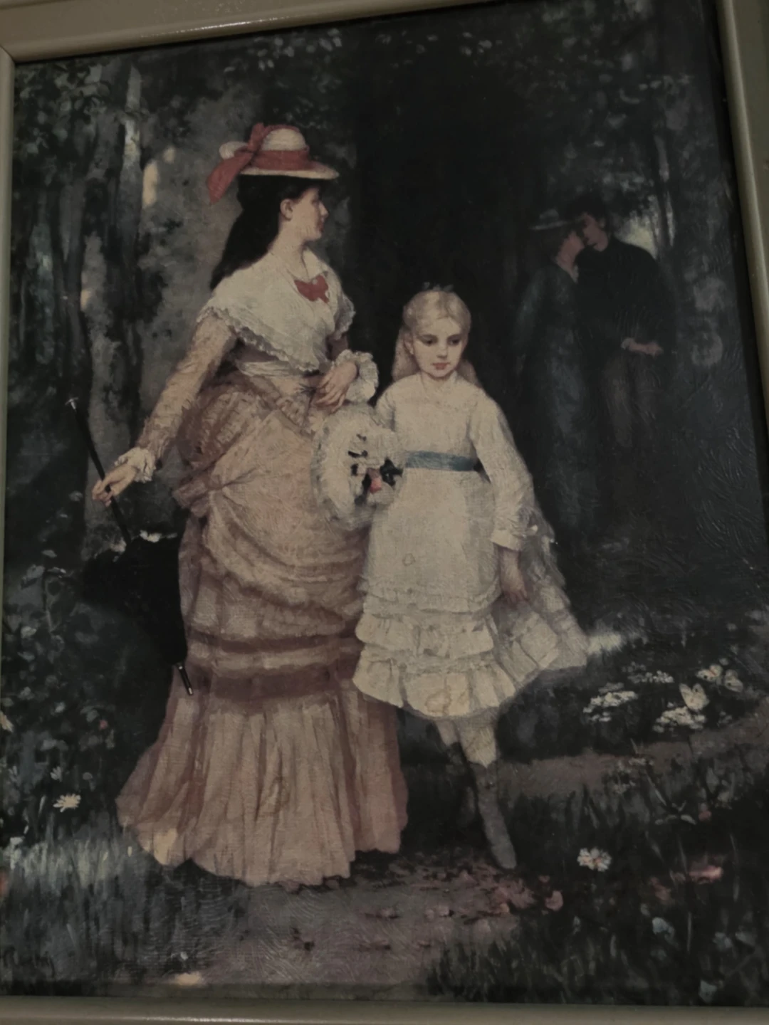 Framed Victorian Era Style Print