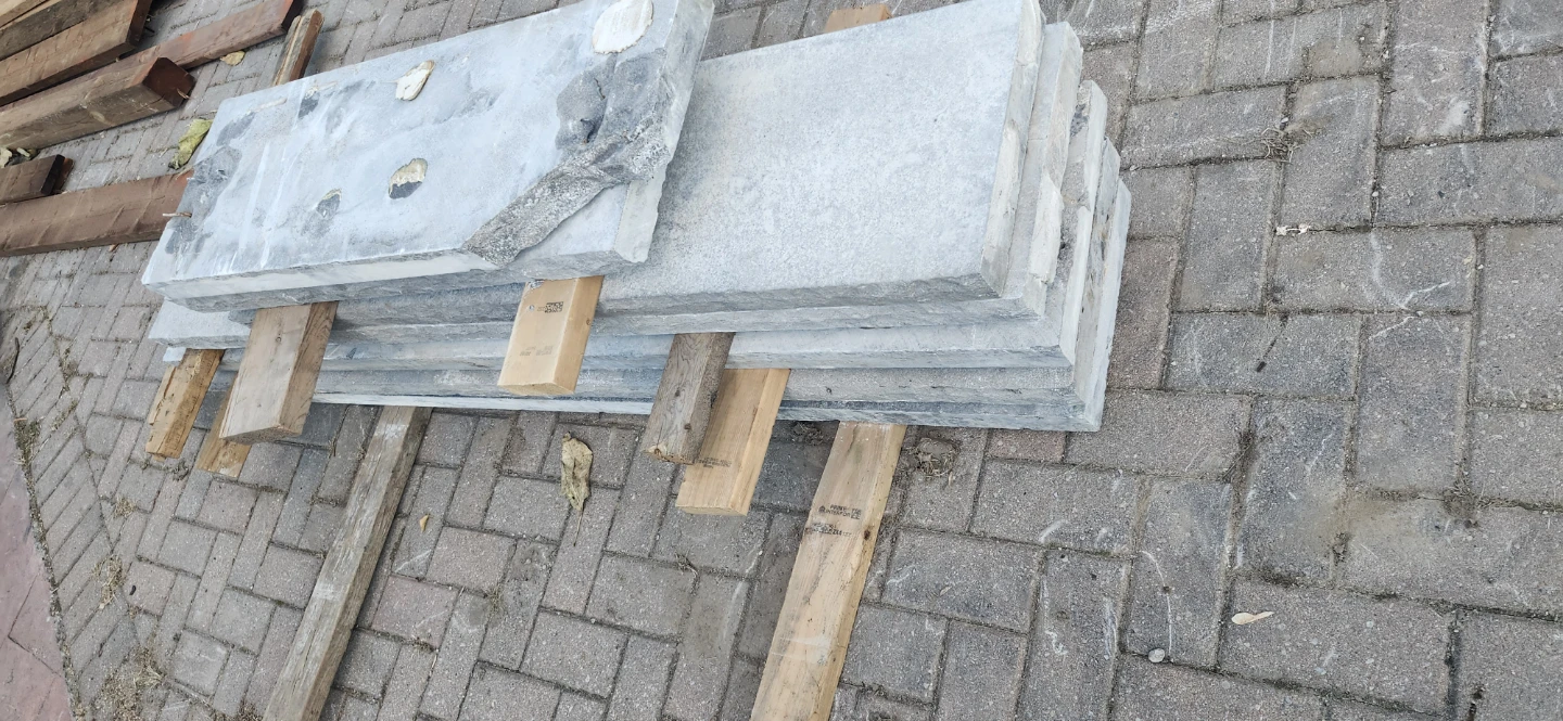 2 inches high step stone, 12 in. deep, price by per ft