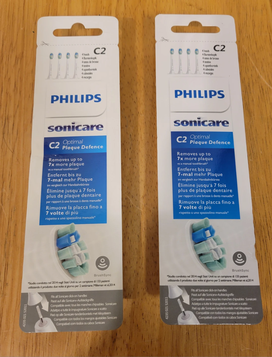 8 pcs / C2 Optimal Plaque Toothbrush Head Philips Sonicare