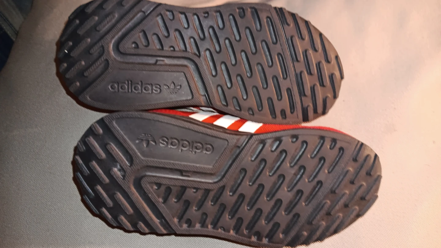 Adidas Kids Red Sneakers Size 7K - photo 2