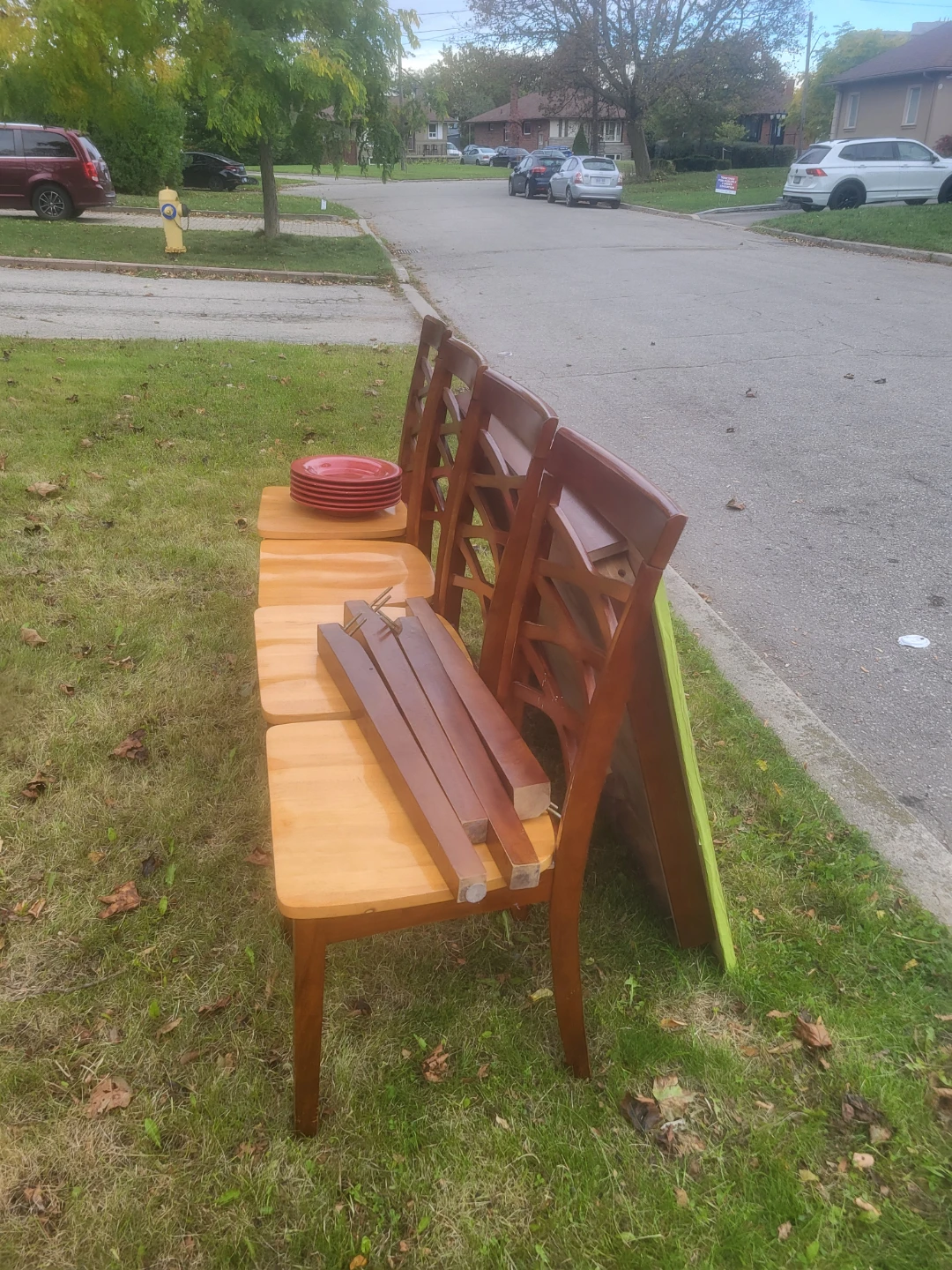Wooden Dining Table and Chair Set - photo 2