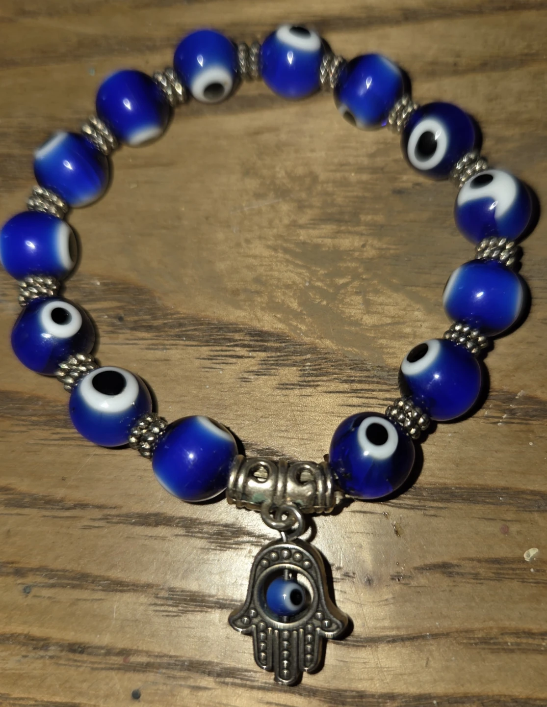 Evil Eye Necklace and Hamsa Bracelet Set - photo 3