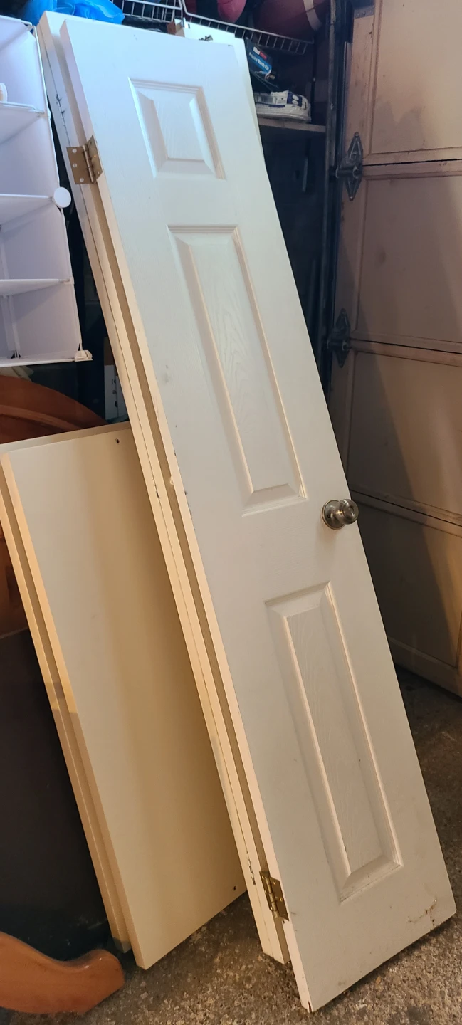White 6-Panel Bifold Door - photo 2