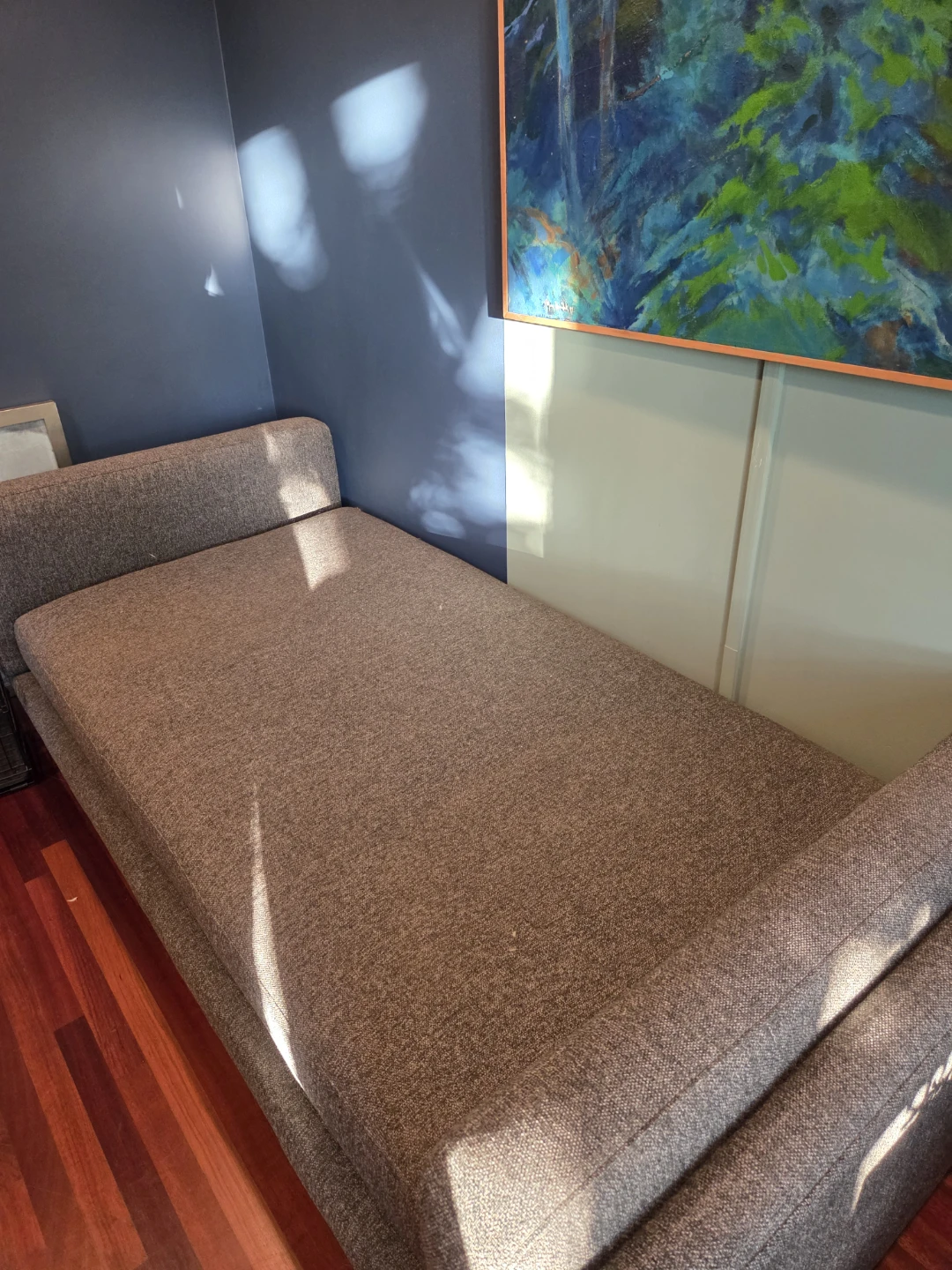 Modern Grey Upholstered Daybed