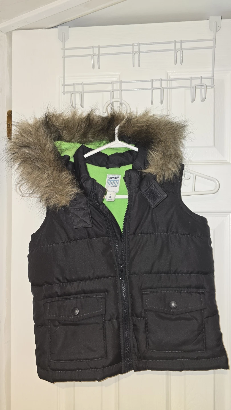 Old Navy Kids Puffer Vest Black Size 4T