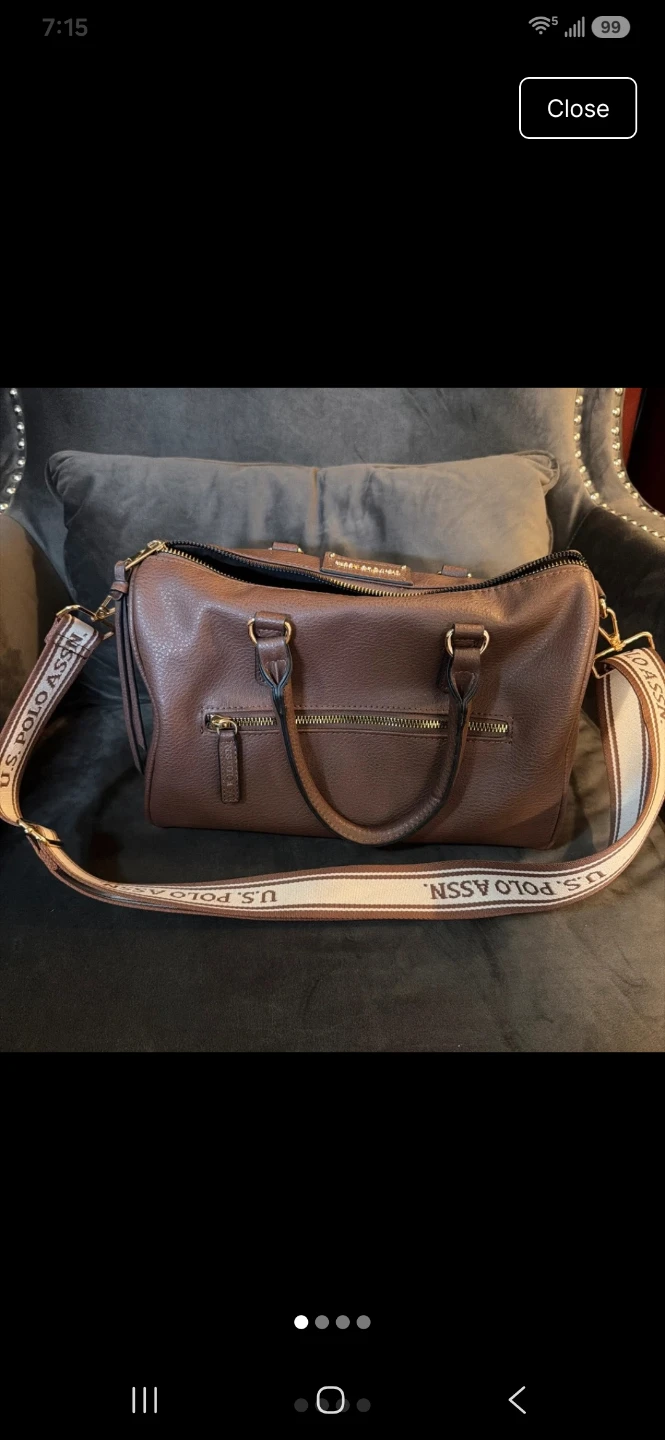 U.S. Polo Assn. Brown Satchel Bag - photo 3