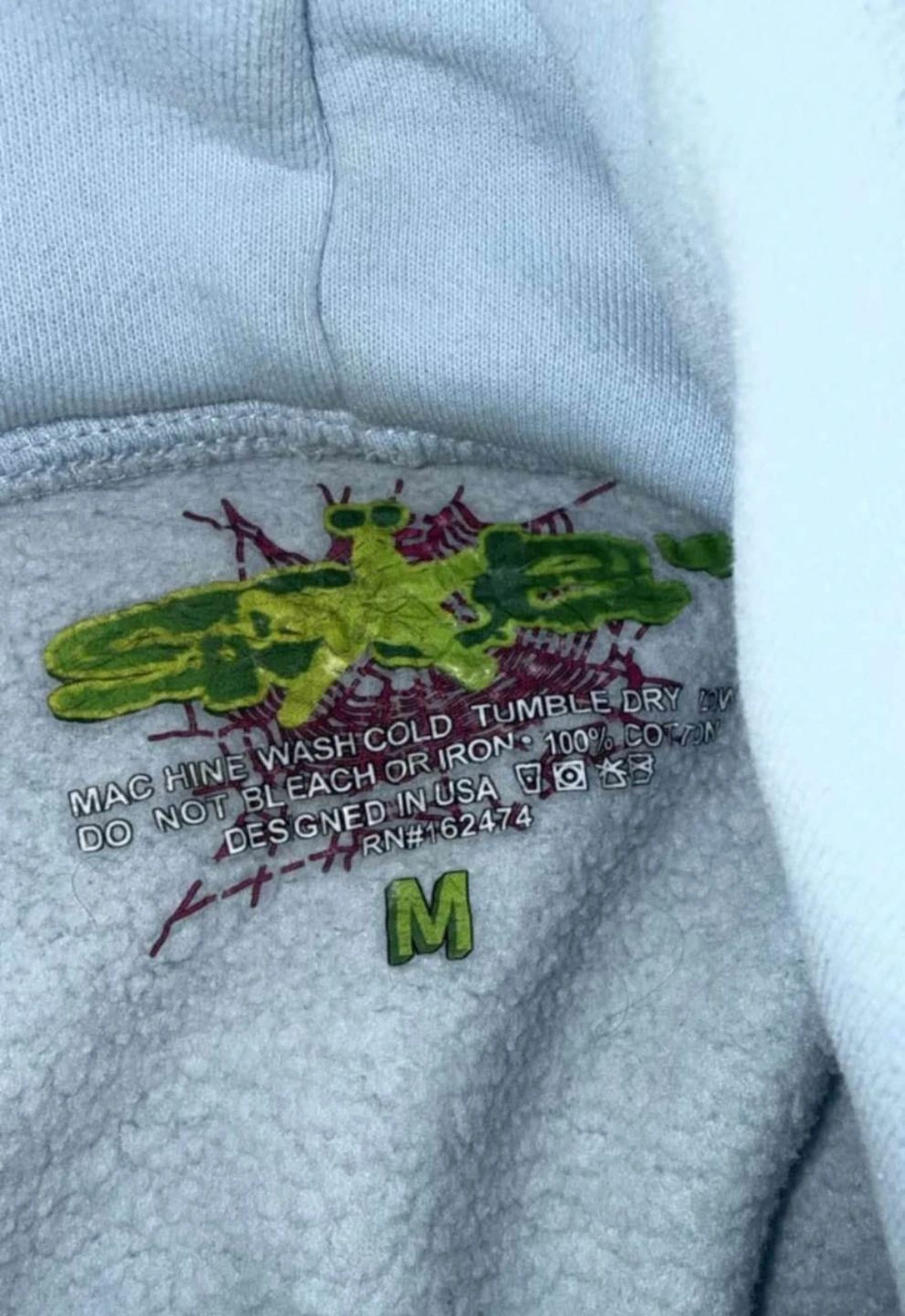 Sp5der Light Blue Hoodie - photo 2