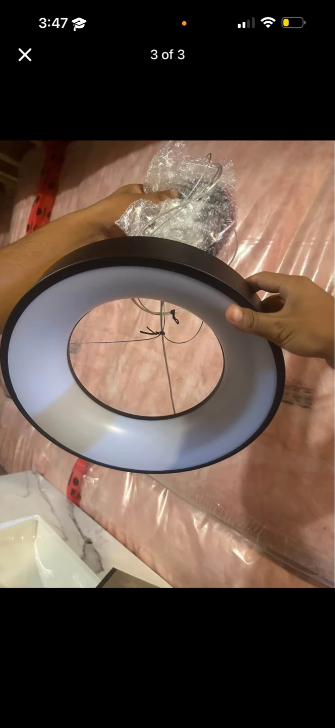 15West Alida LED Circular Pendant - Matte Black