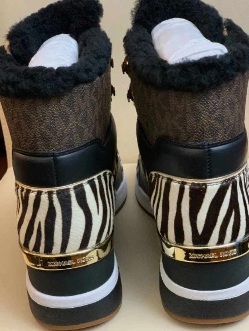 Michael Kors Leopard and Zebra Print Boots - photo 3