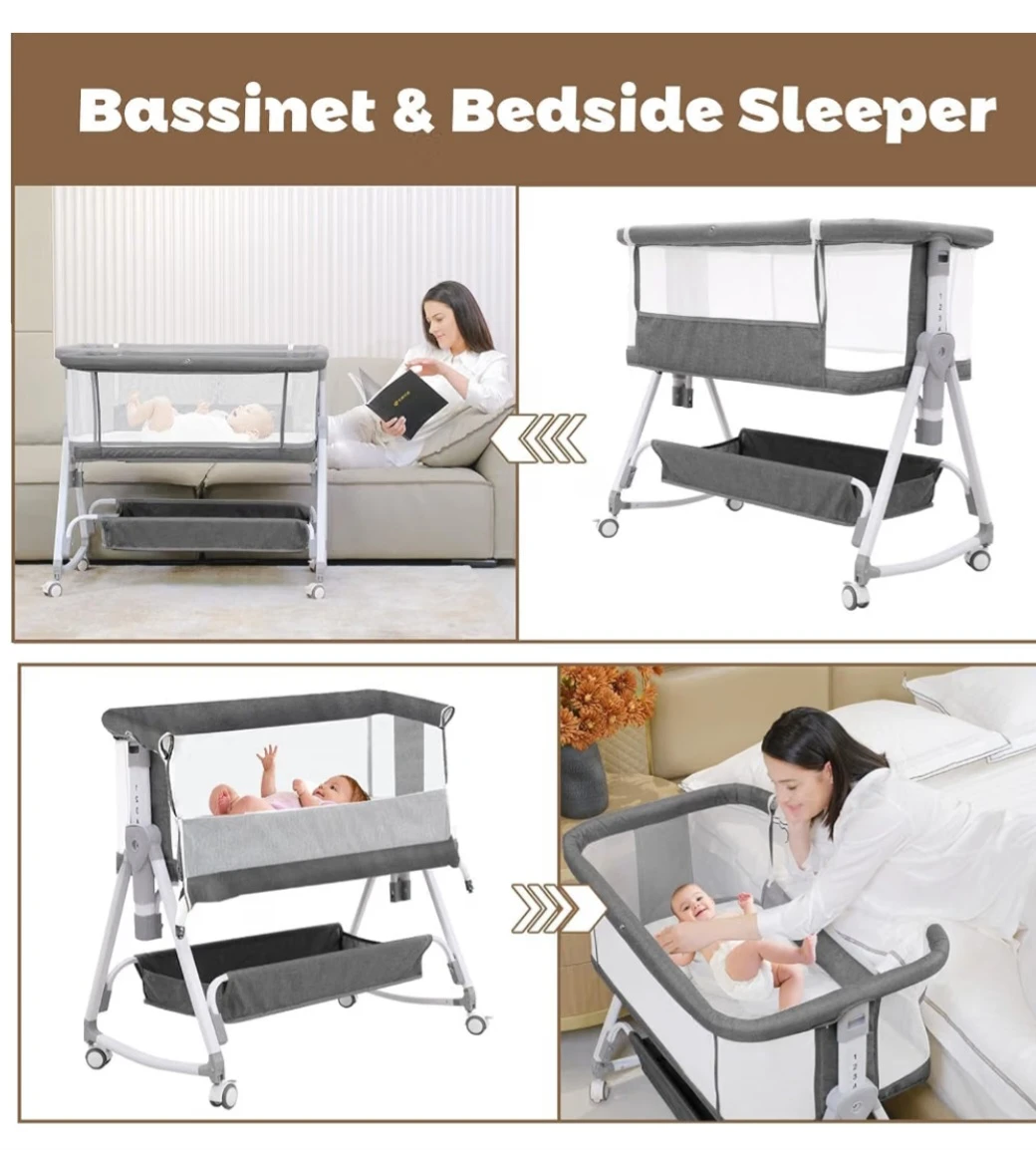 Baby Bassinet & Bedside Sleeper – Brand New in Box! 👶🤍 - photo 2
