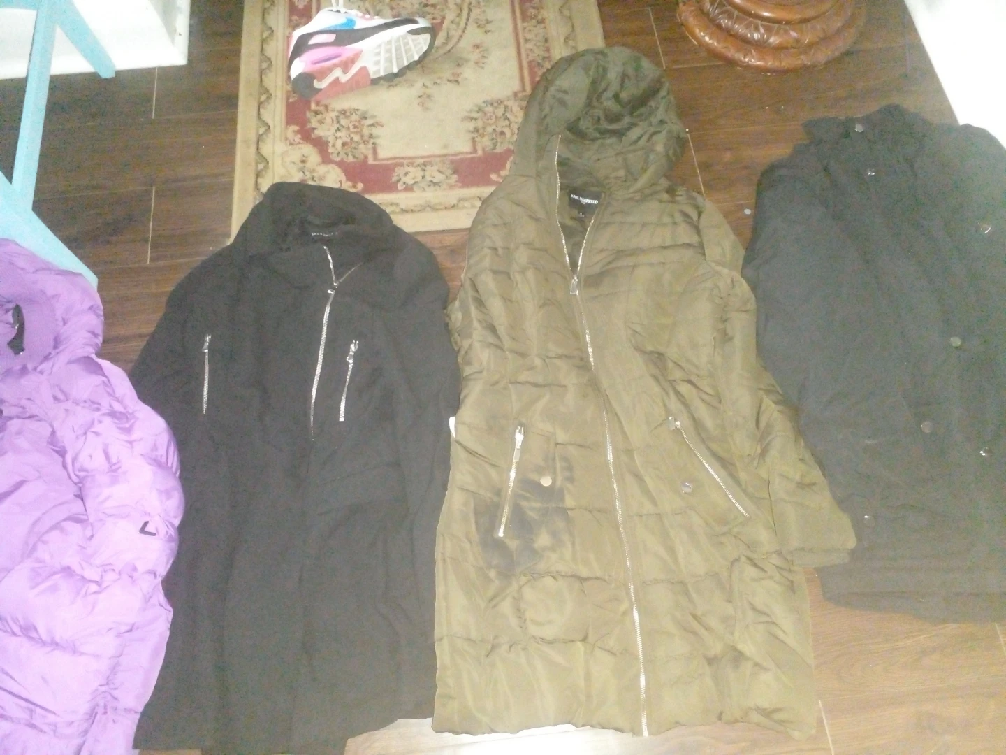 Karl Lagerfeld Olive Puffer Coat - photo 2