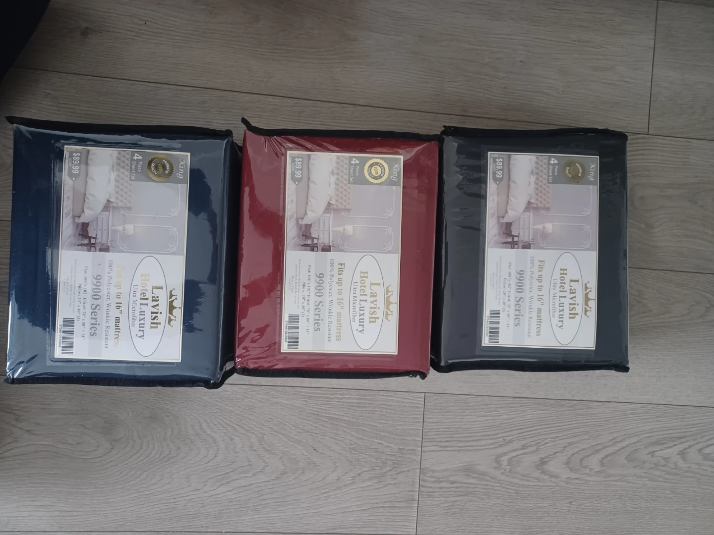 3 Sets of Lavish Hotel Luxury King Sheet Sets