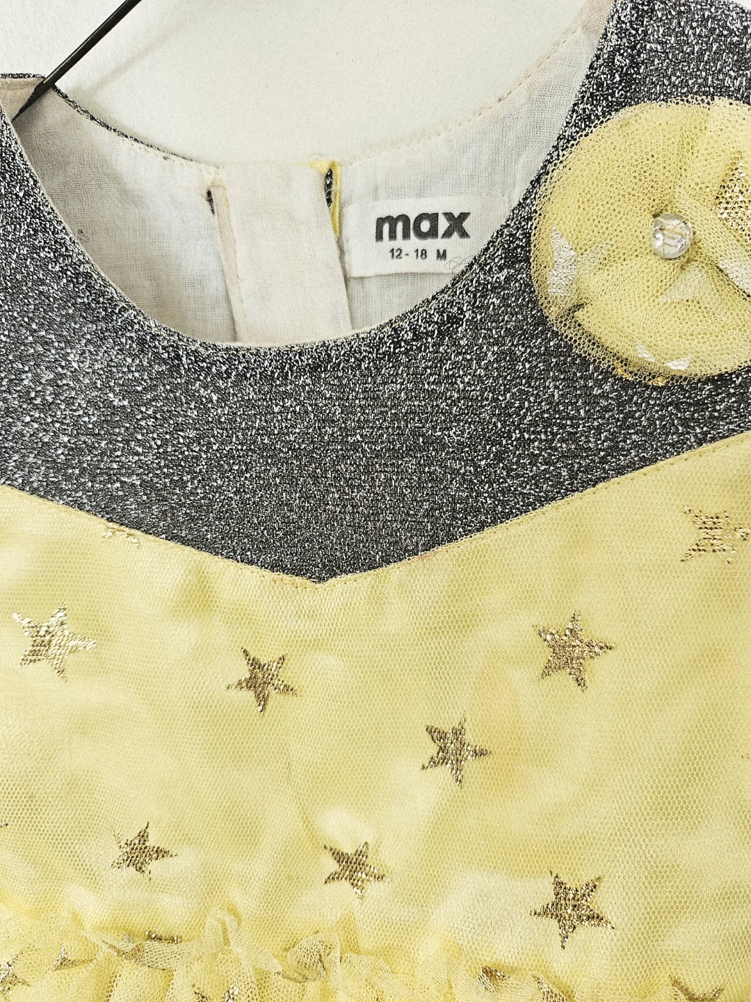 Max Yellow Star Party Dress 12-18 Months - photo 3
