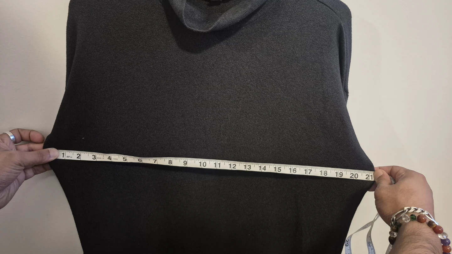 Uniqlo Black Mock Neck Knit Dress Size M - photo 4