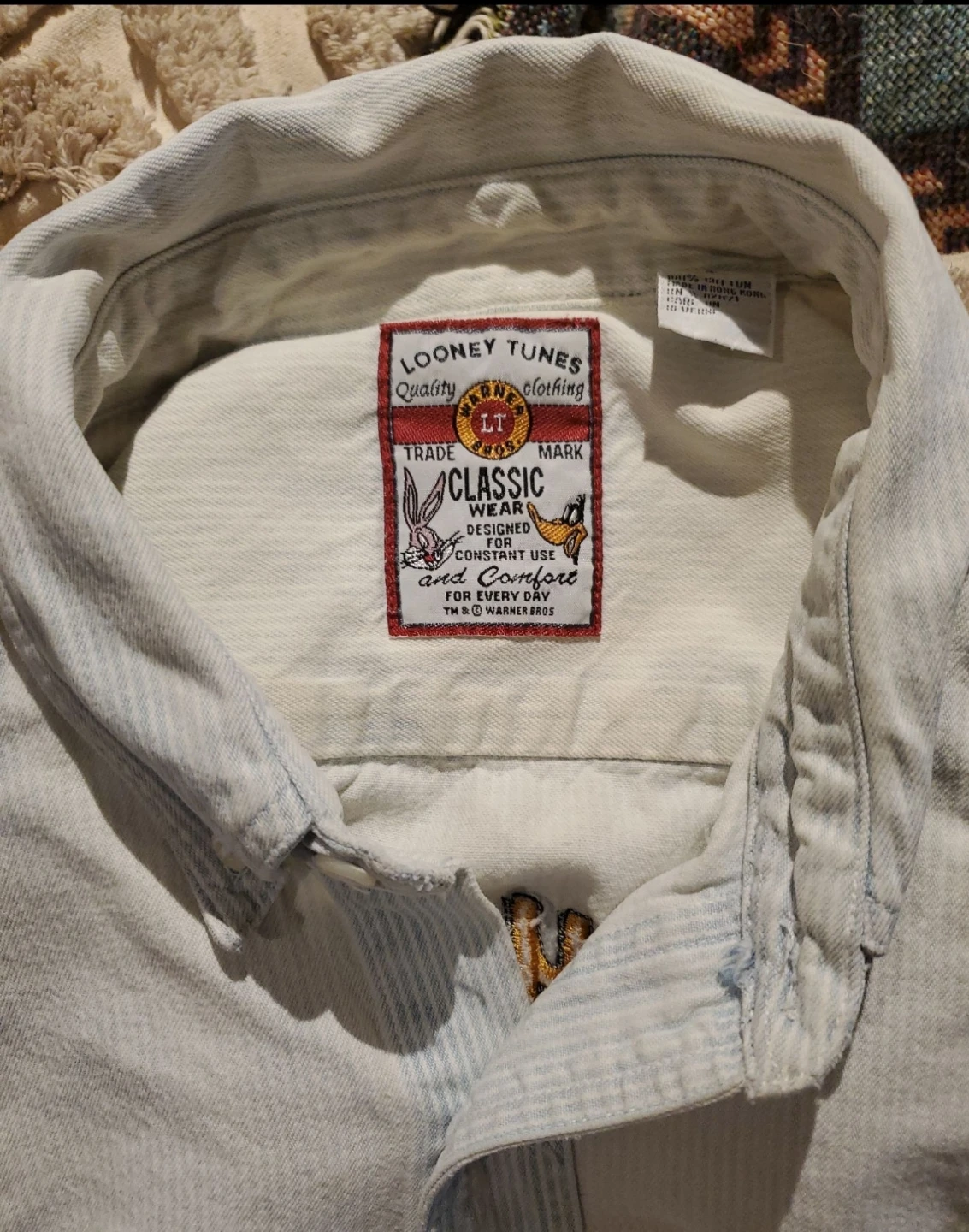 Vintage Looney Tunes Denim Shirt - photo 2