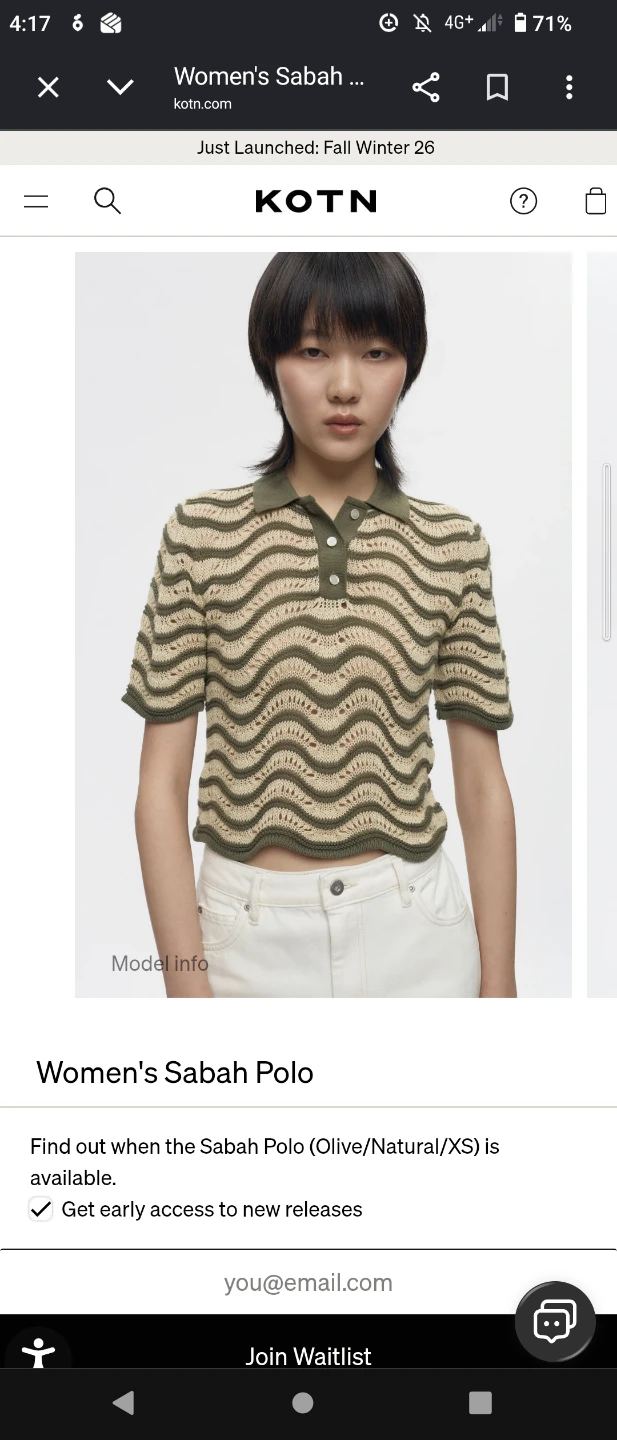 KOTN Crochet/ Knit  Polo Shirt - photo 4