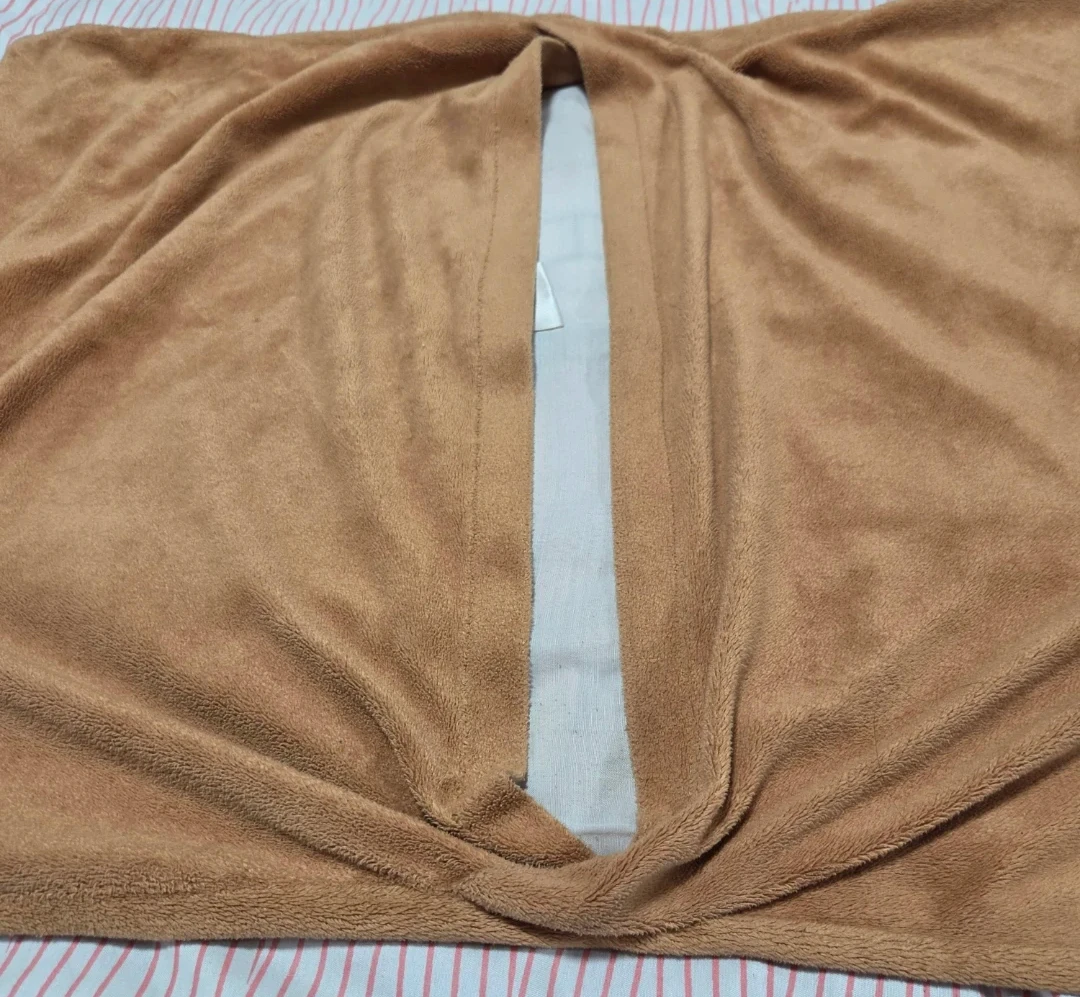 Brown Teddy  velvet cozy pillow cover - photo 3