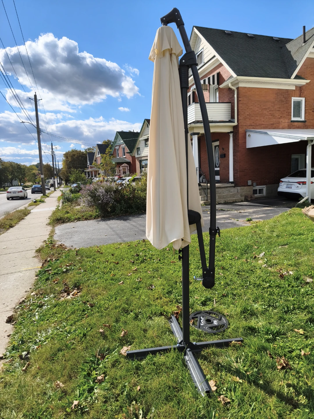 Beige Cantilever 9' Patio Umbrella - photo 4