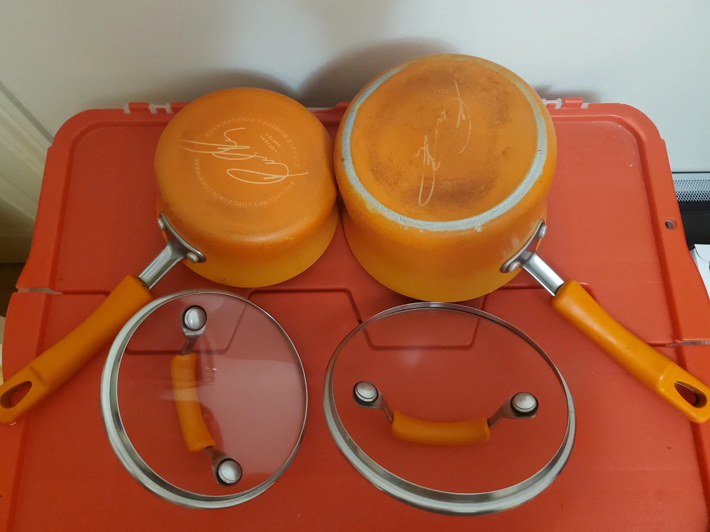 Rachael Ray Porcelain Enamel Saucepan Set - photo 5