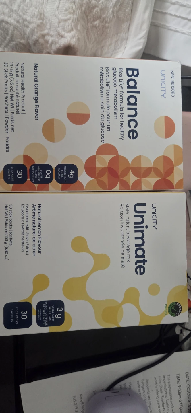 Unicity Unimate and Balance Supplement Mixes - photo 2