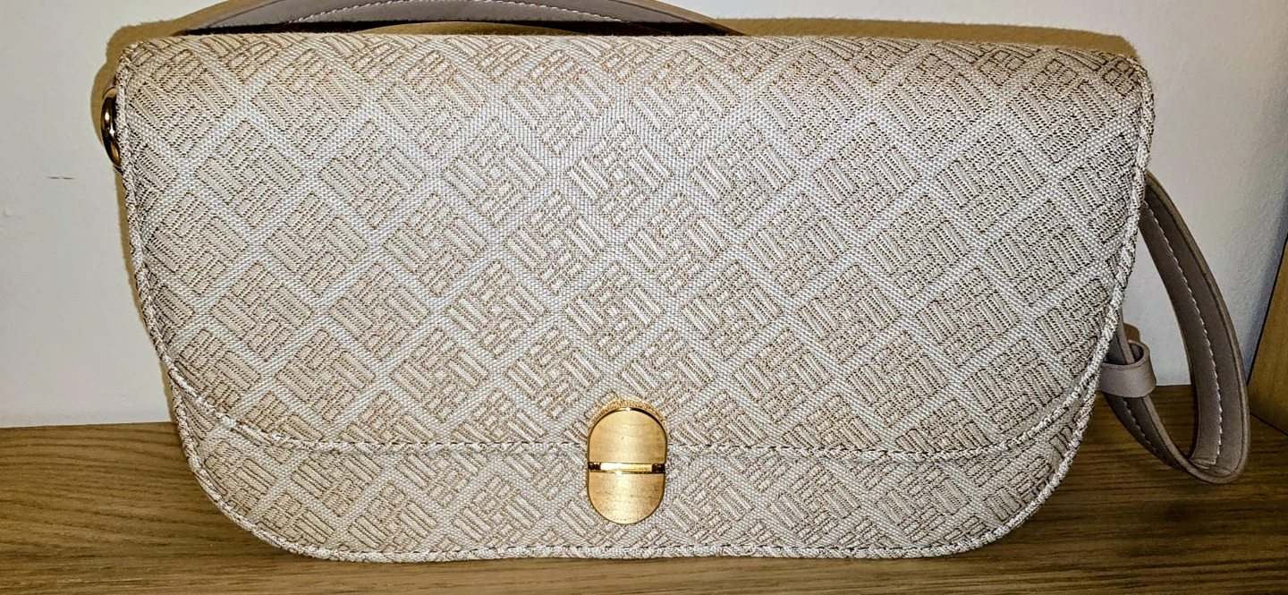 Beige Patterned Shoulder Bag - photo 3