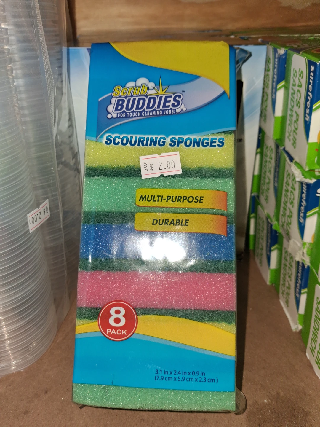 Scrub Buddies Scouring Sponges 8 Pack