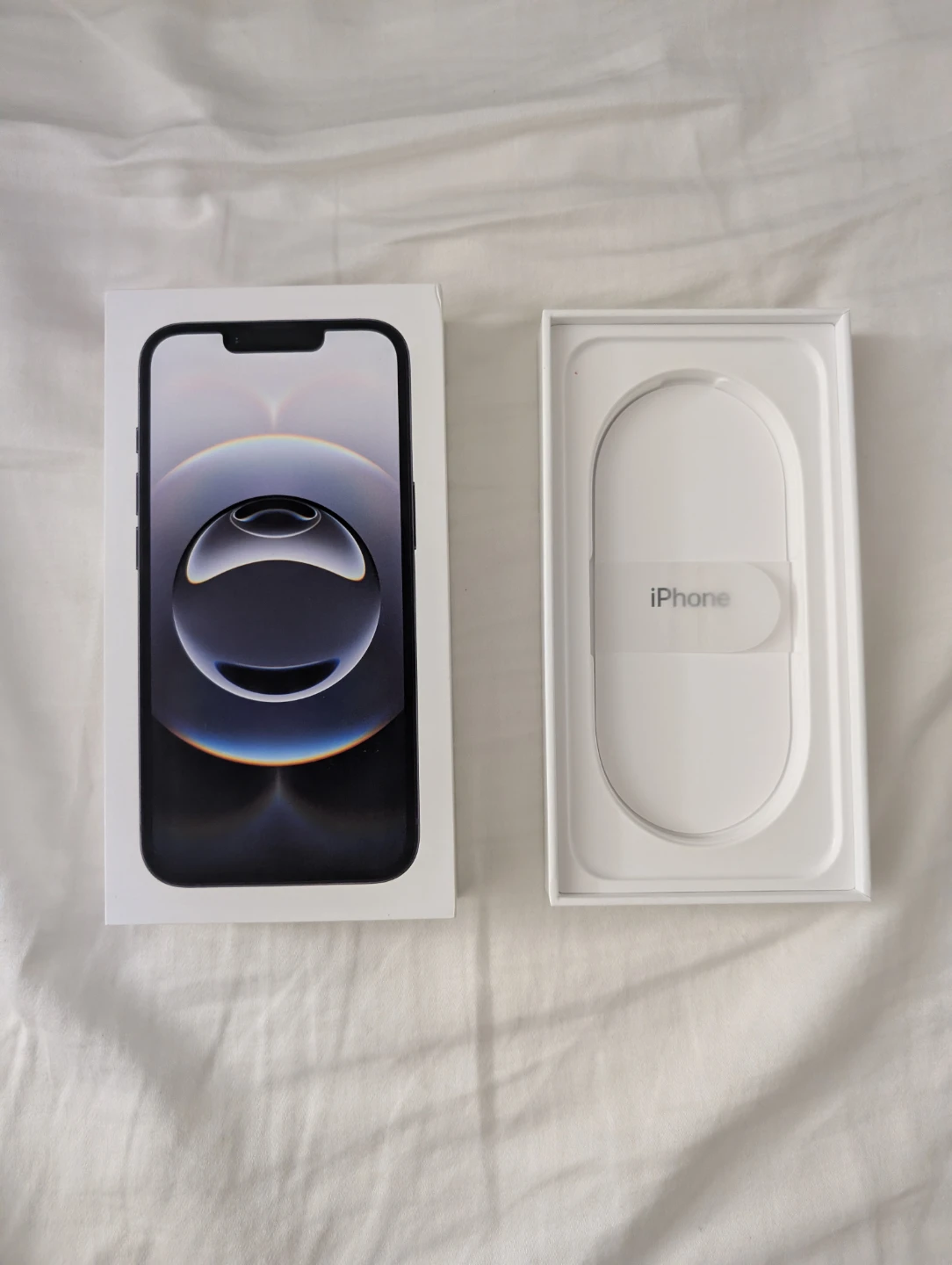 Empty Apple iPhone 16e 128GB Black Box for resellers