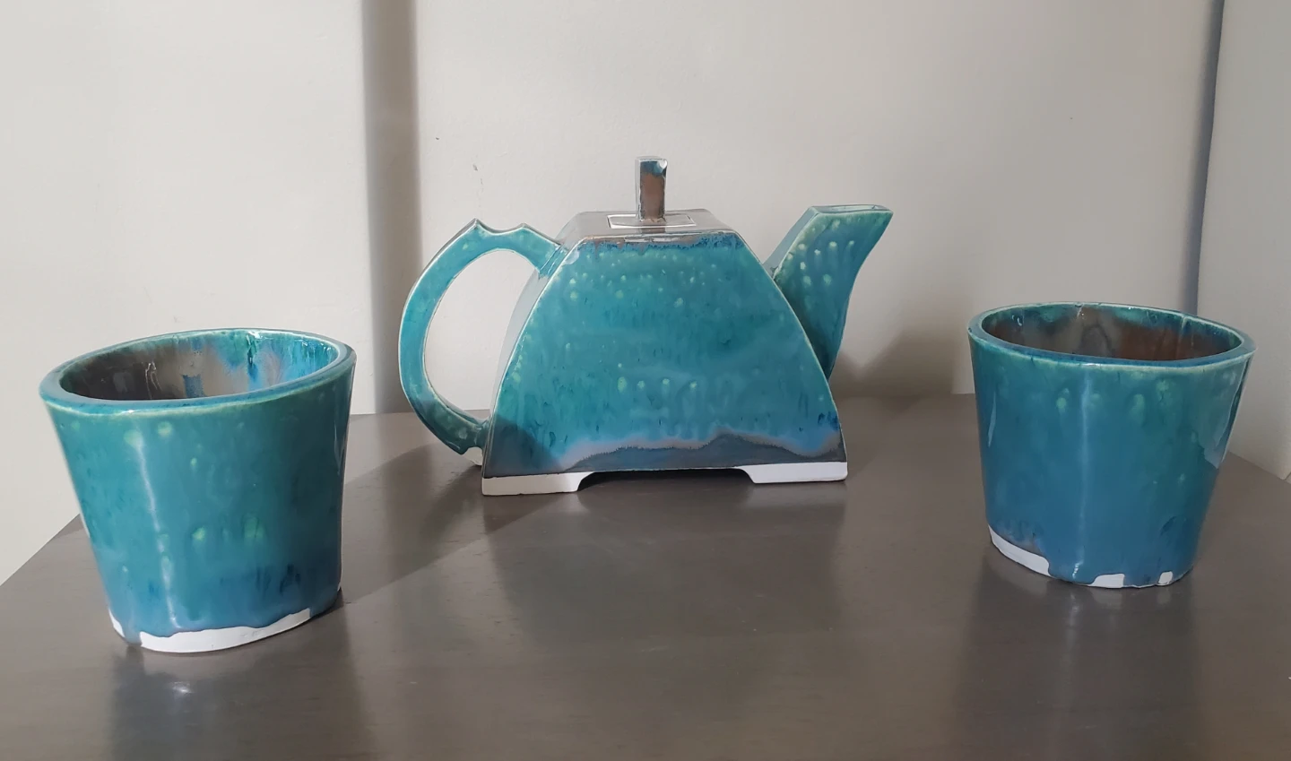 Ceramic Teapot and Two Cup Set - photo 2