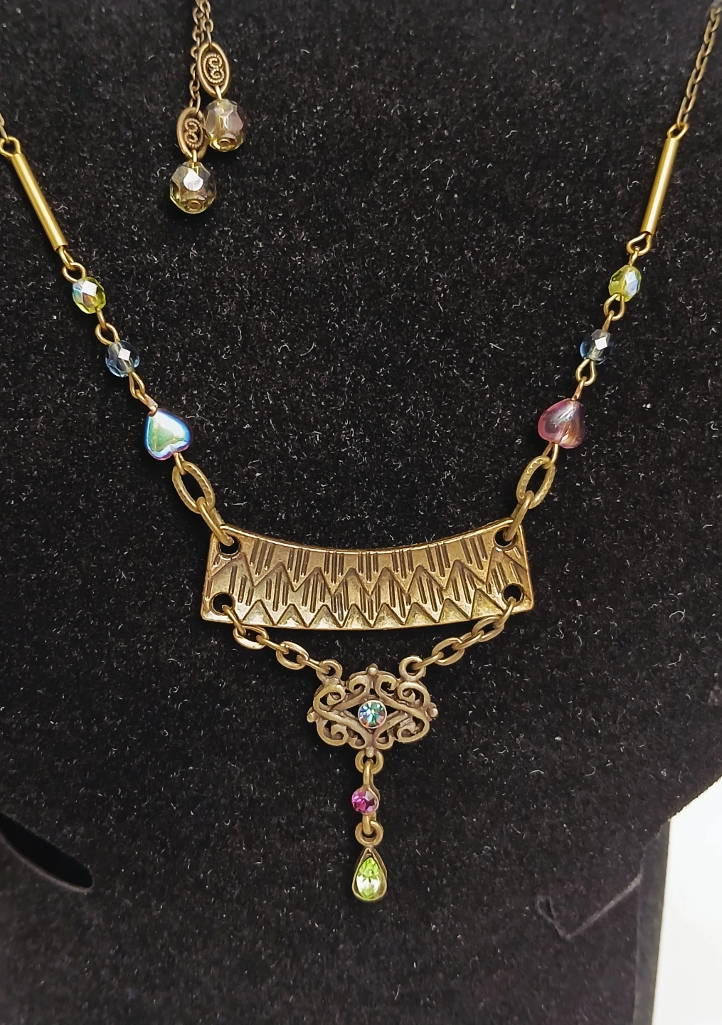 Vintage style necklace and earring set - photo 4