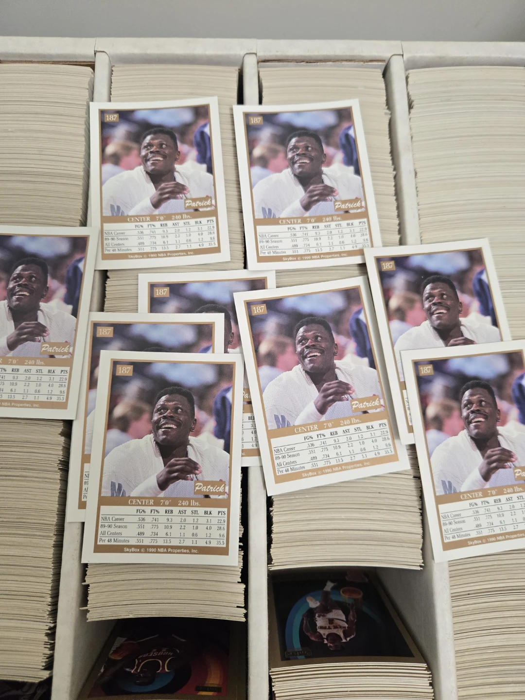 Collection of 1990 SkyBox NBA Trading Cards - photo 3