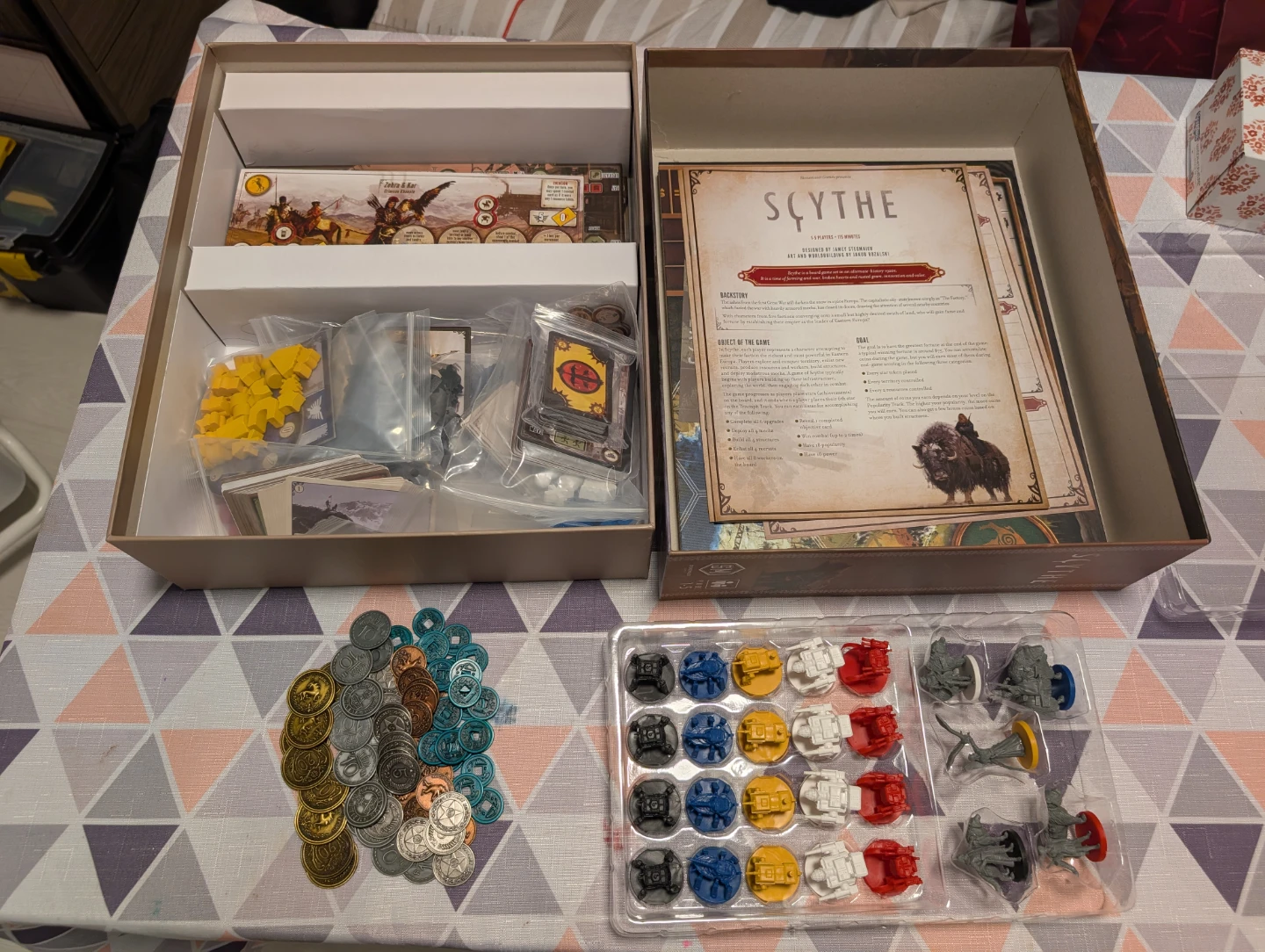 Scythe Board Game + Metal Coins - photo 3