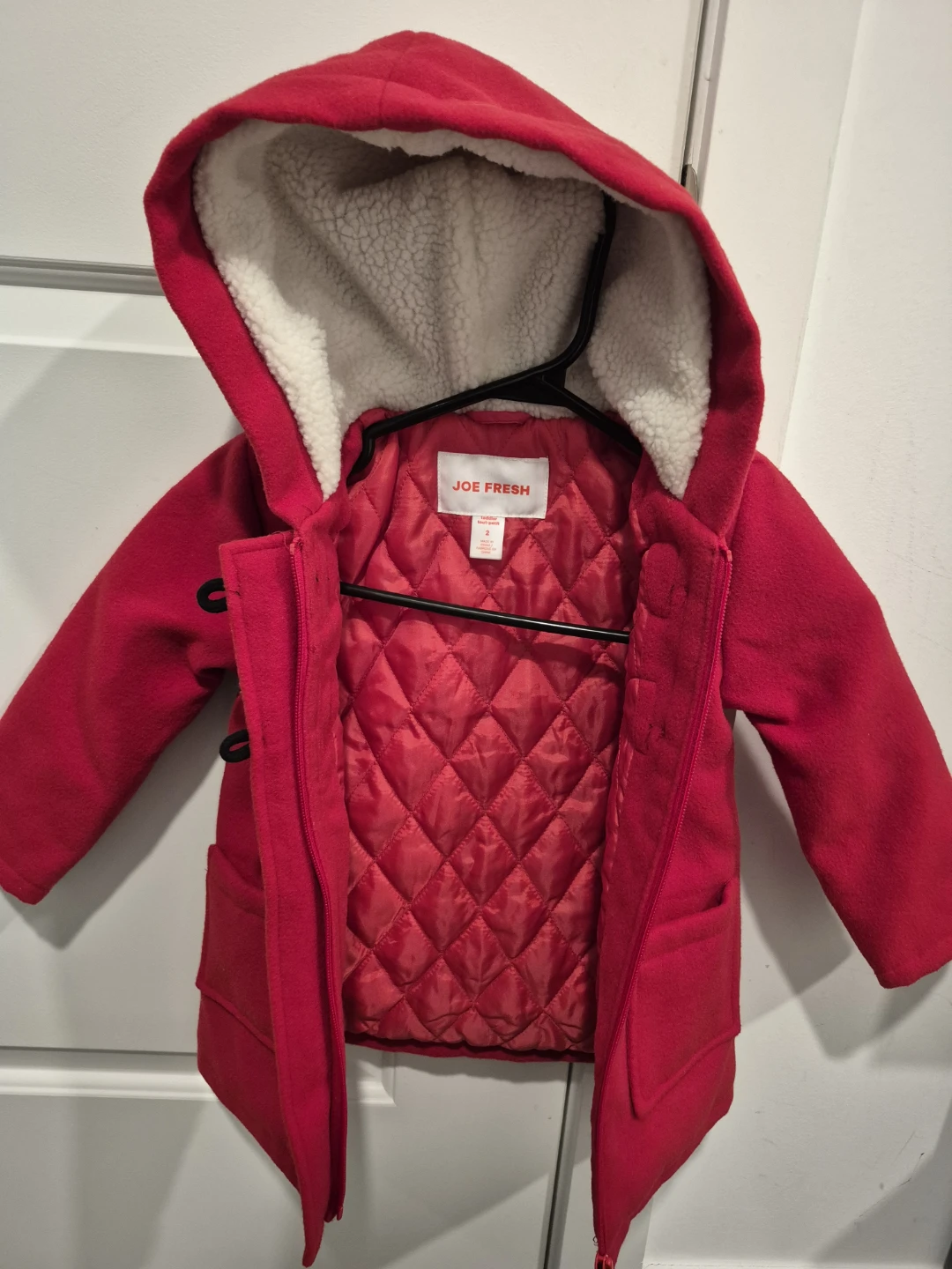 Joe Fresh Toddler Red Toggle Coat