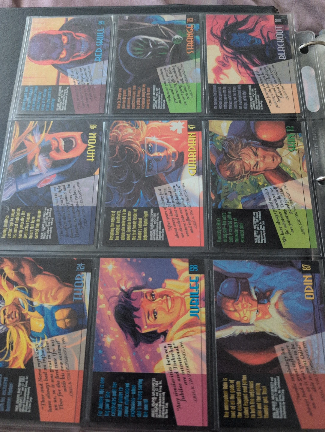 1994 Fleer Marvel Gold Foil Signature Series (18 card lot) - photo 3