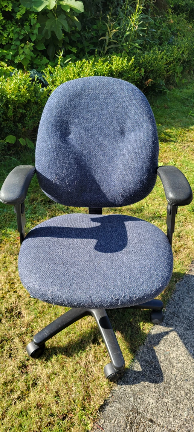 Blue Fabric Office Chair