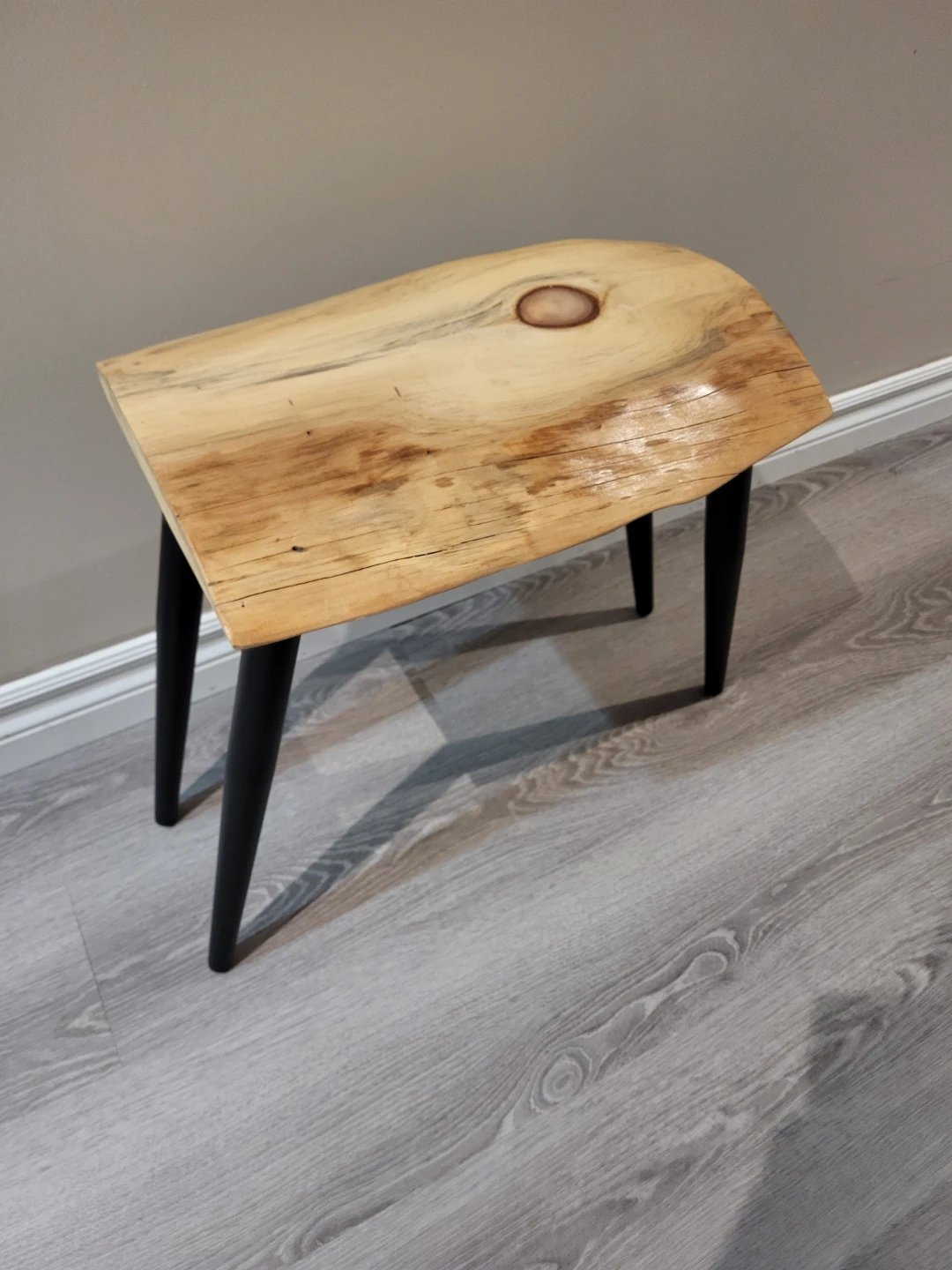 Live Edge Wooden Side Table
