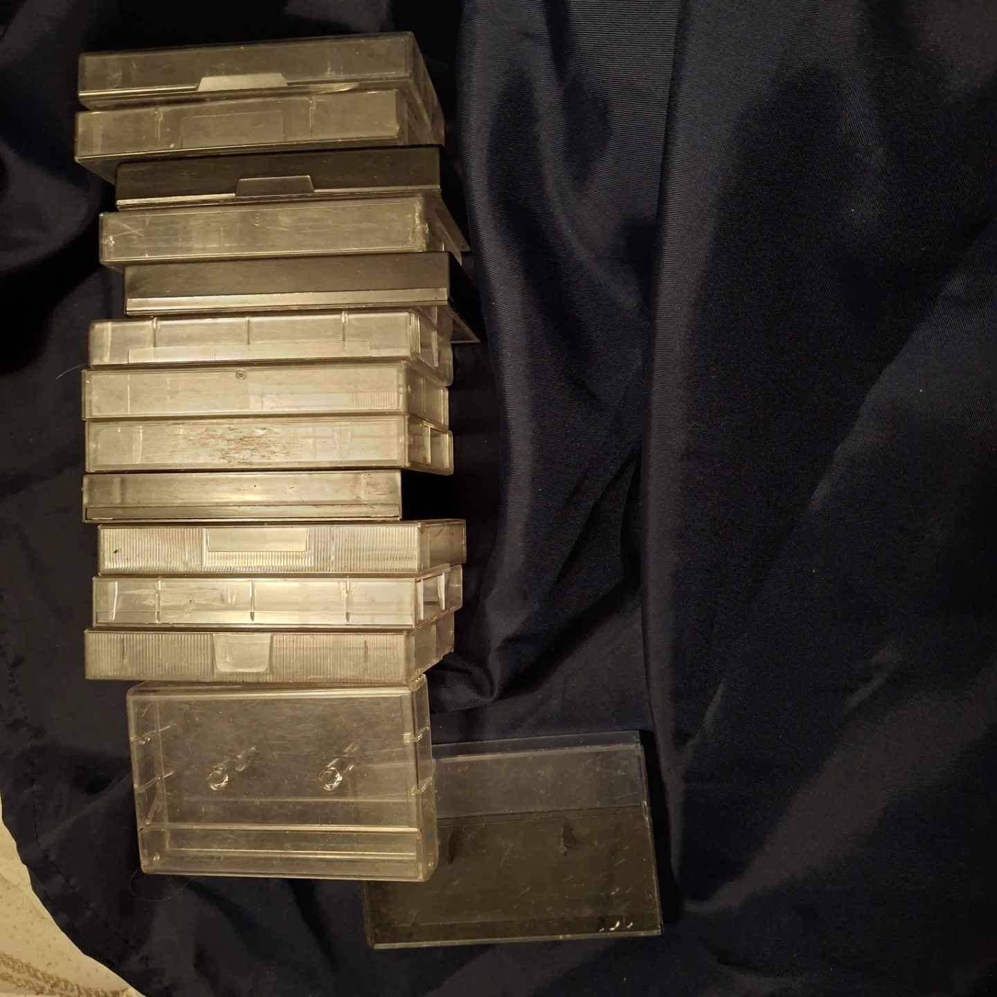Set of 14 Empty Cassette Tape Cases
