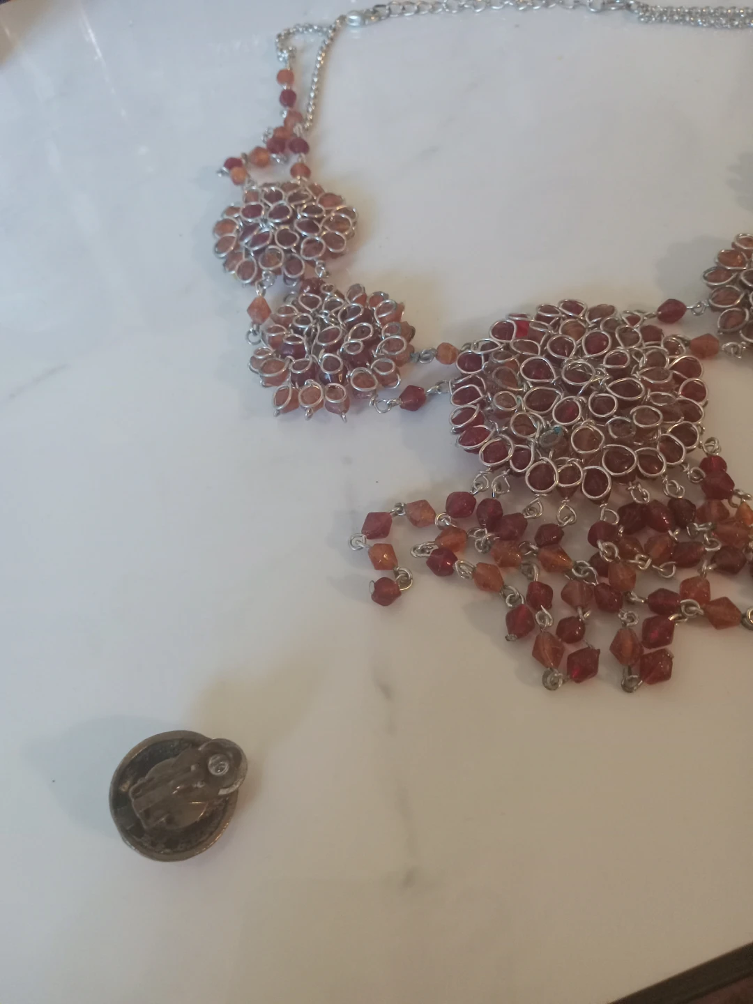 Beaded Necklace and Earring Set - photo 3
