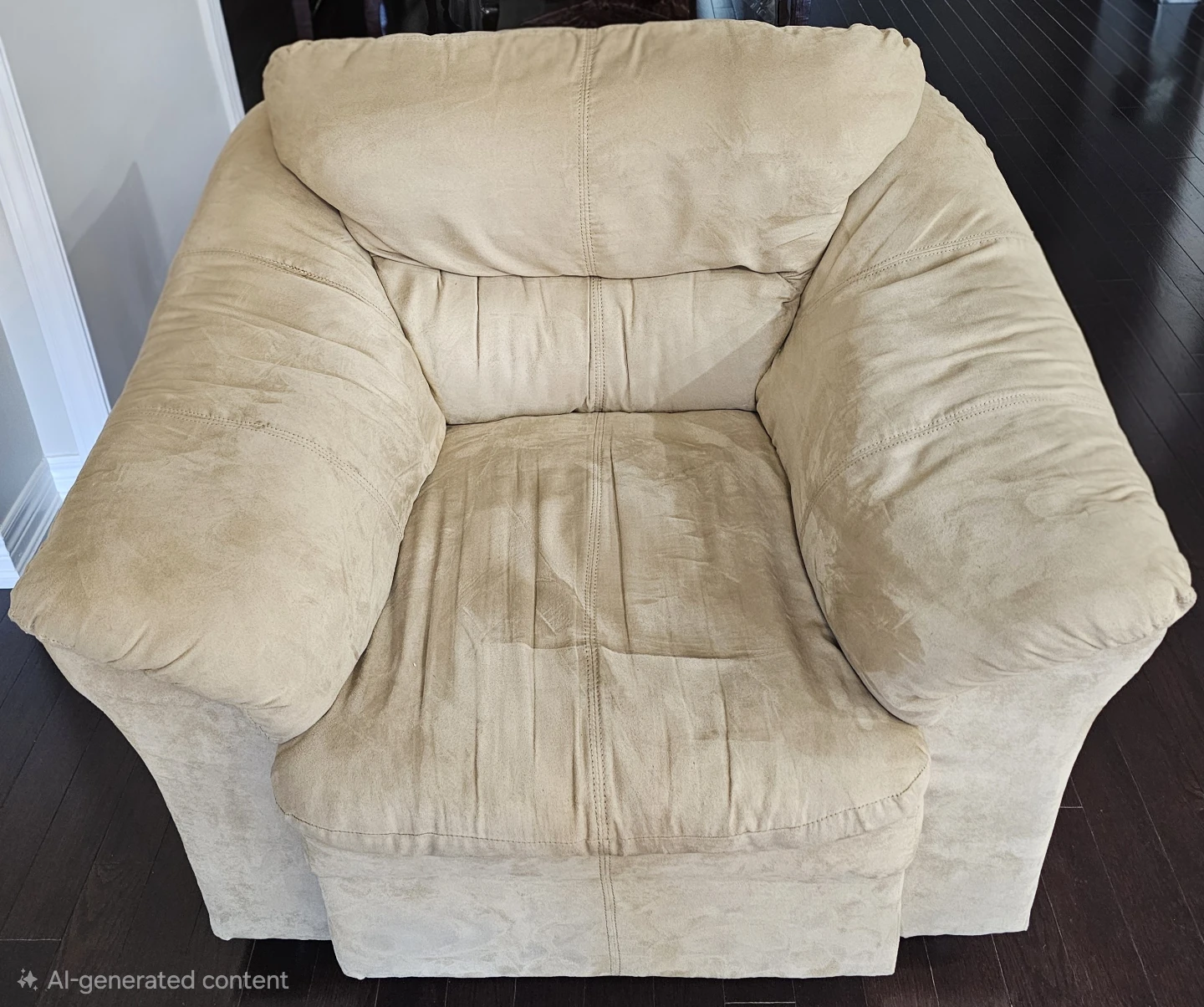 Beige 3-Piece Living Room Sofa Set - photo 4