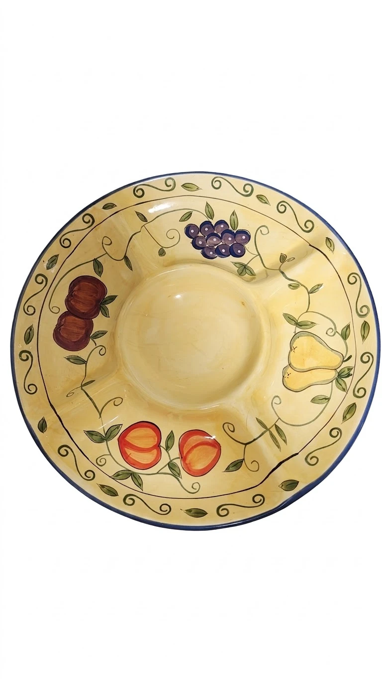 Ceramic Fruit Pattern Serving Platter - photo 2