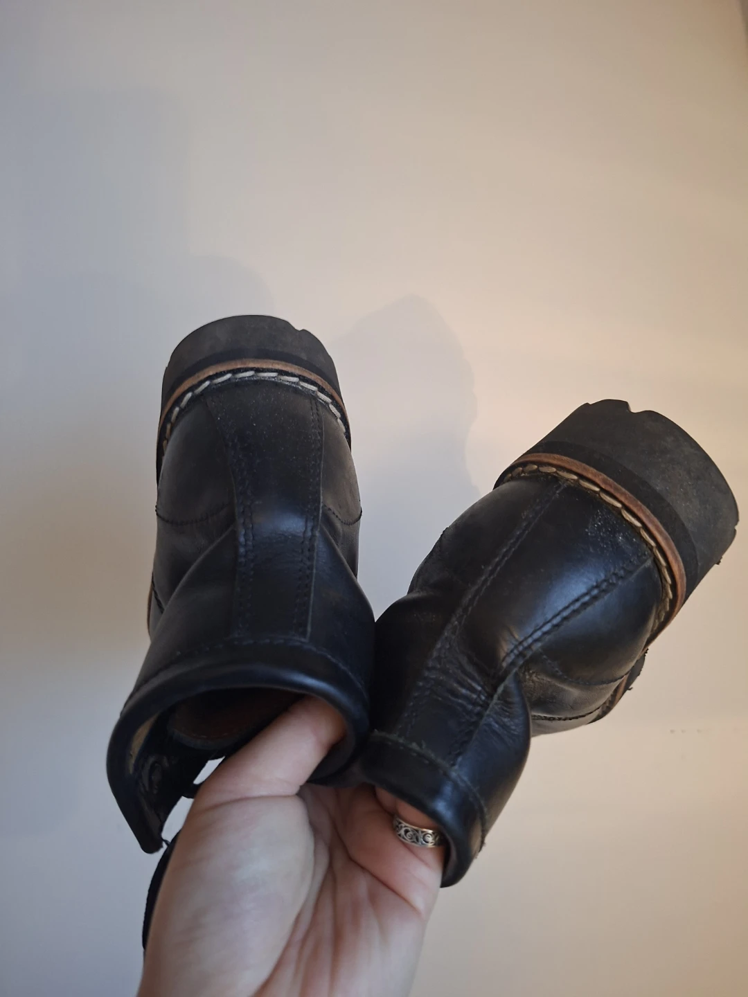 ROOTS Leather Combat Boots (Size 7/37) - photo 3