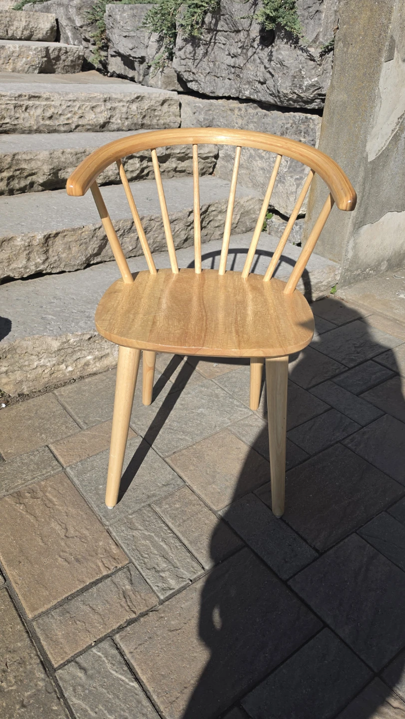Set of 4 Wooden Spindle Dining Chairs - photo 2