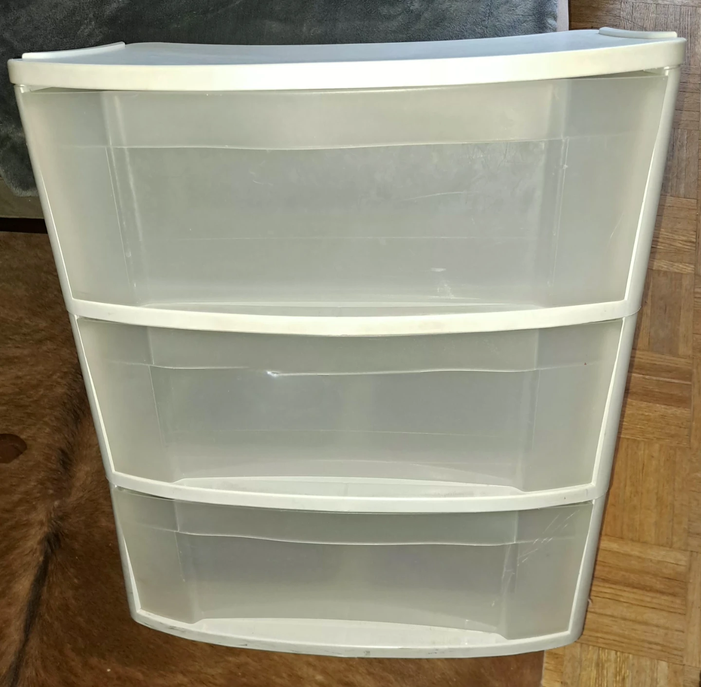 Sterilite Wide 3-Drawer Storage Cart, White - photo 4