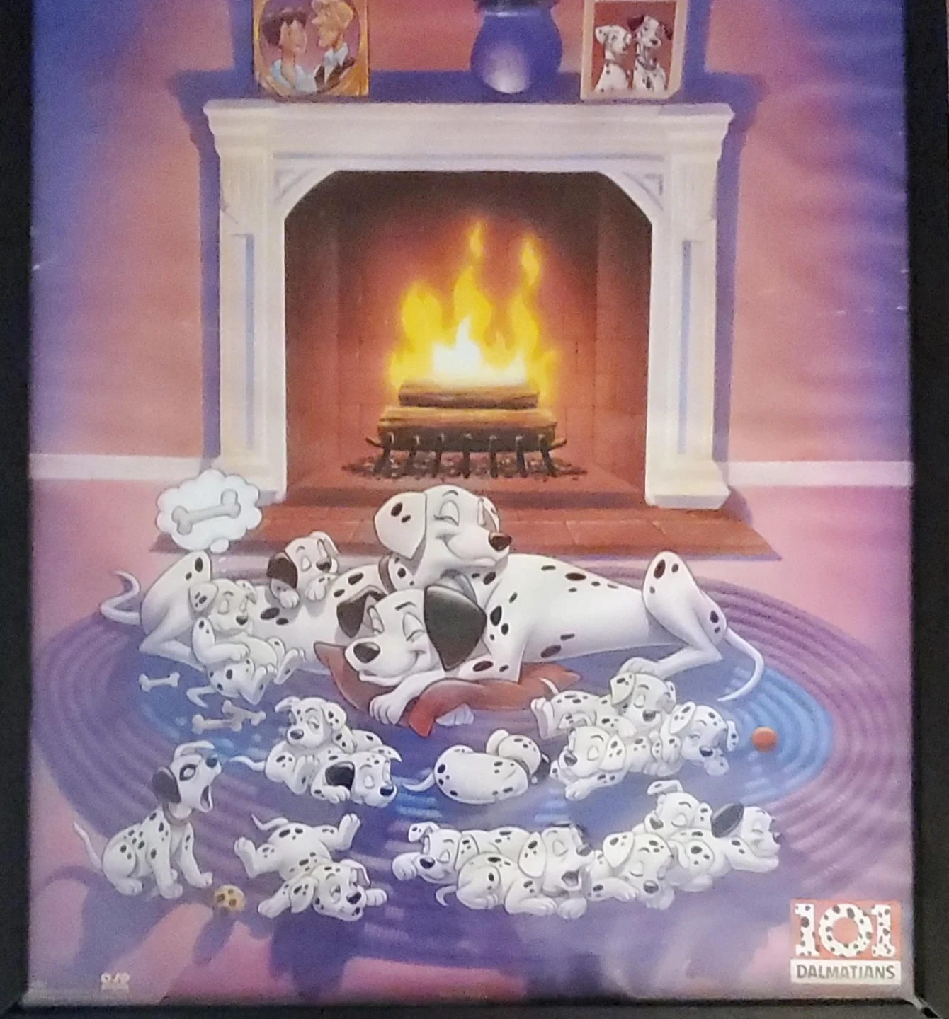 Framed 101 Dalmatians Wall Art Lithograph