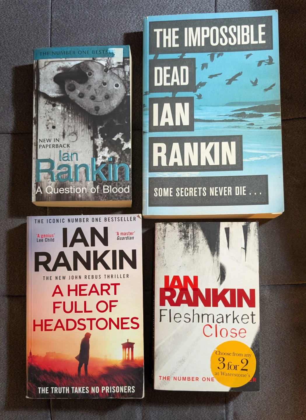 4 Ian Rankin Crime Novels