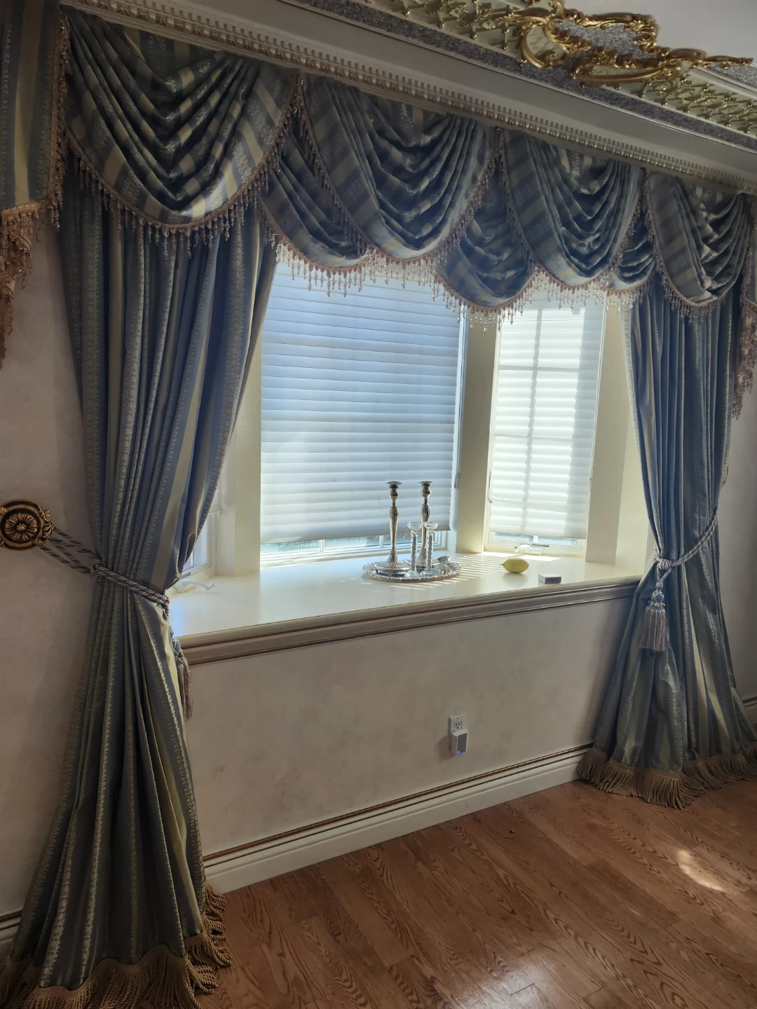3 Victirian style custom drapes set