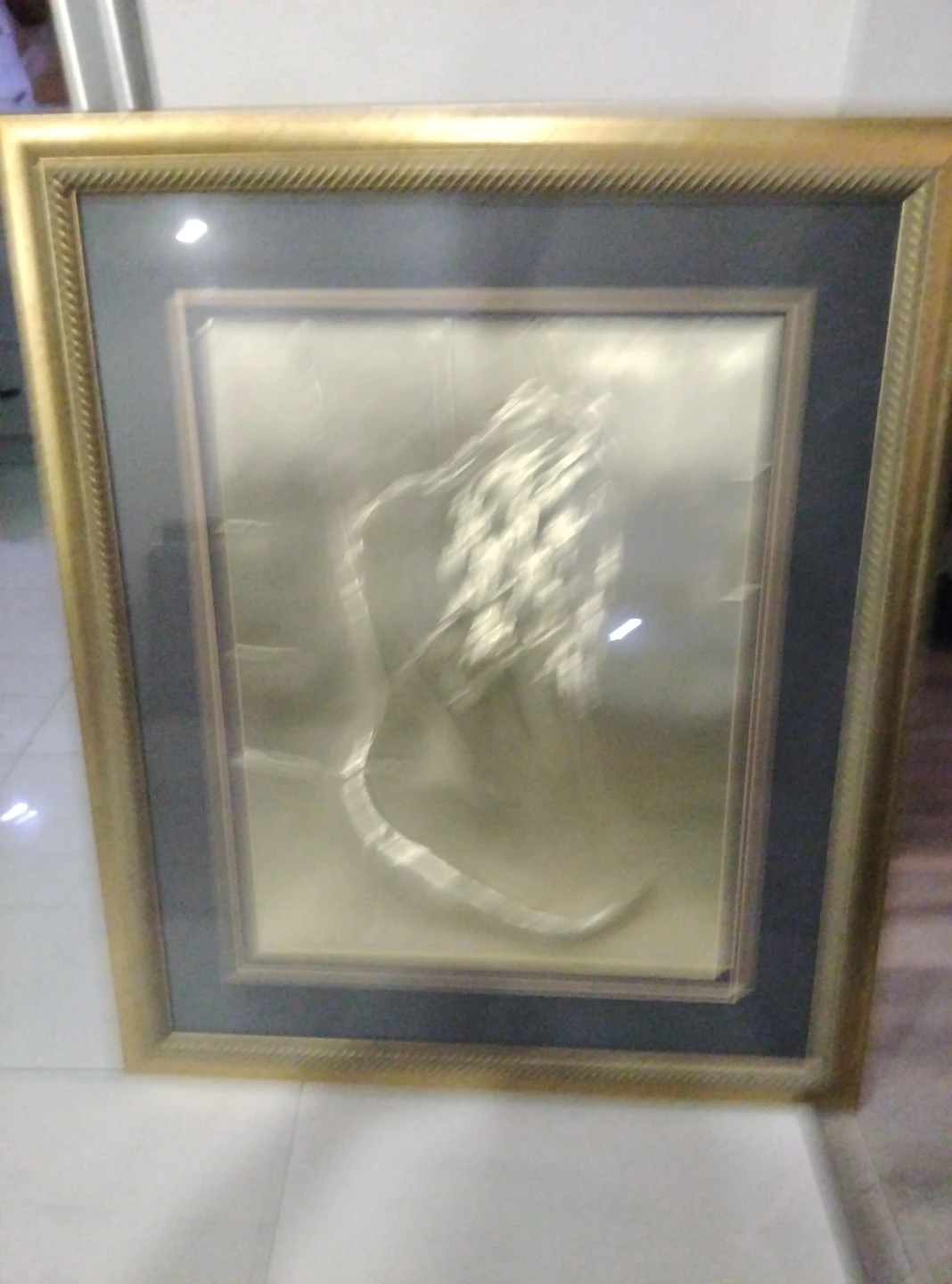 Framed Gold Lion Wall Art - photo 2