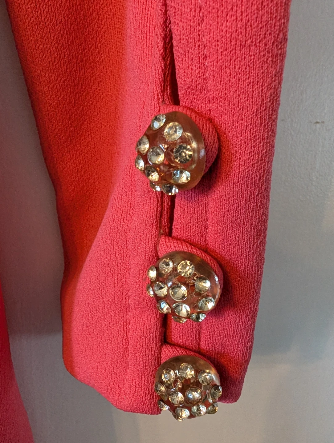 Vintage Montgomery Ward Pink Rhinestone Dress - photo 3