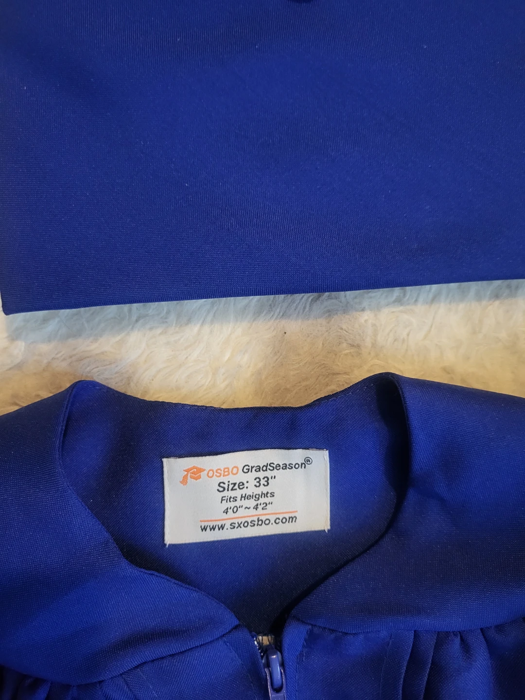 New Osbo GradSeason Graduation Gown and Cap, Size 33" - photo 4