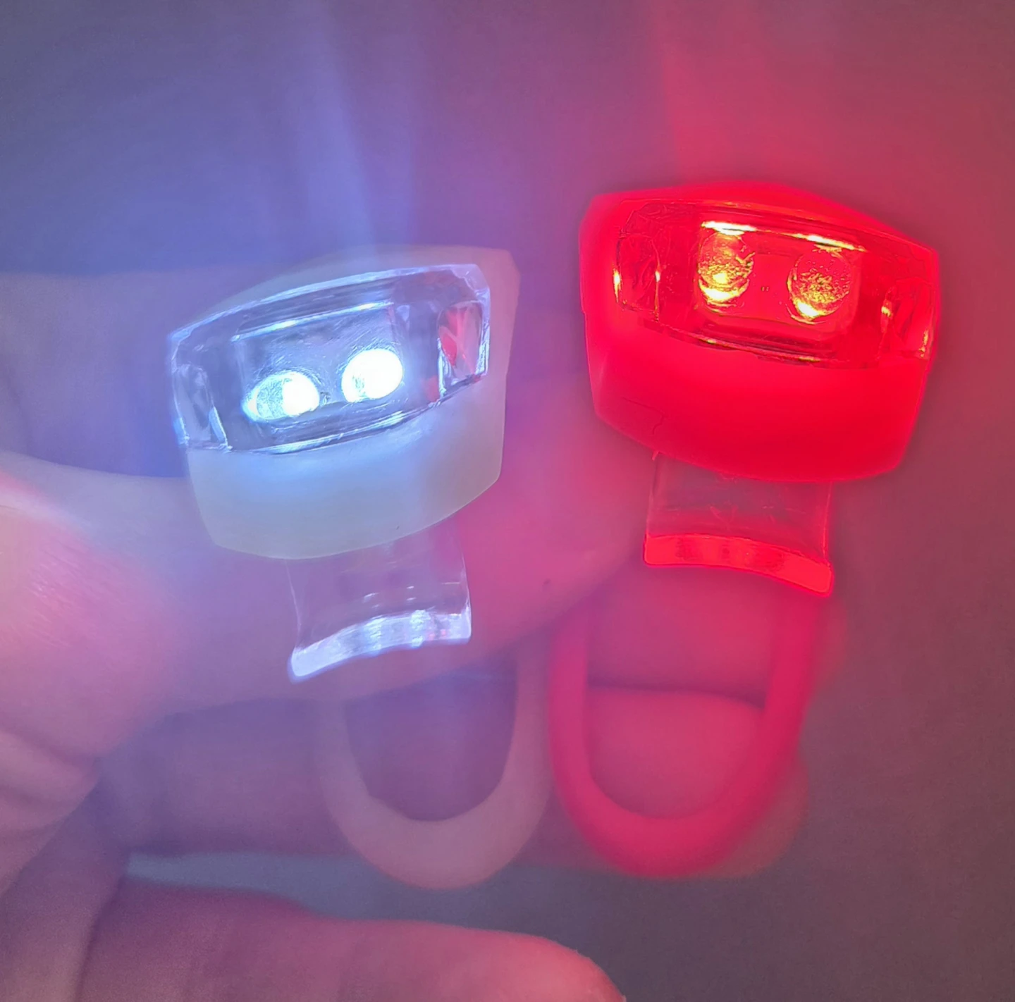 Set of Two LED Bicycle Safety Lights