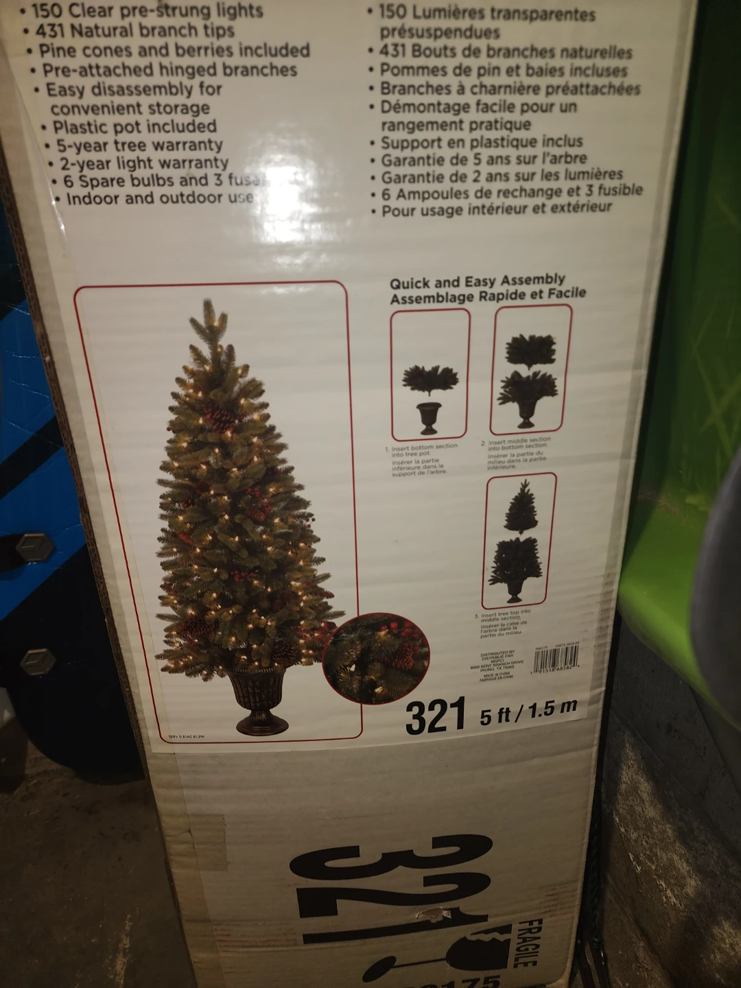 Ashland Bridgton Pre-Lit Entryway Christmas Tree - photo 3